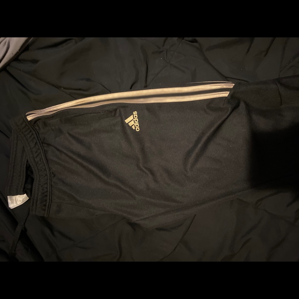 Women’s gold adidas joggers